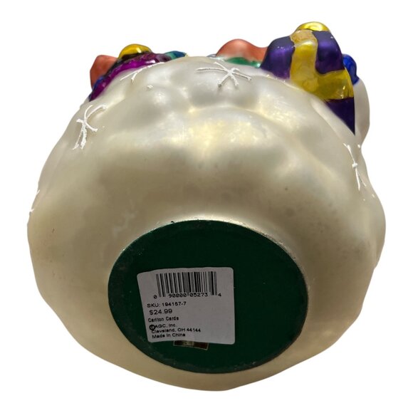 Vintage Carlton Cards Ceramic Snowman Figurine – 14” Tall - Picture 7 of 9